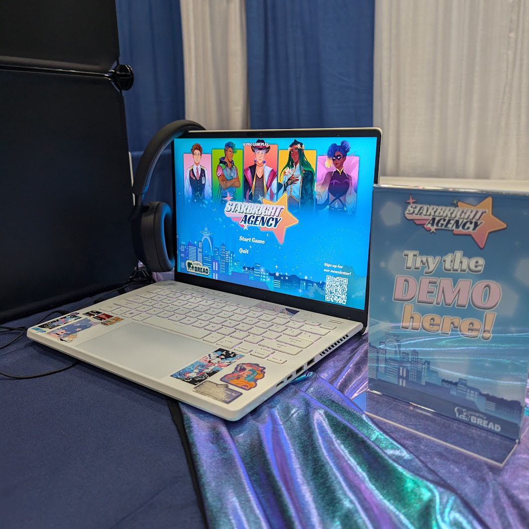 Game demo at booth
